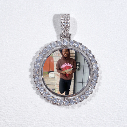 3D Spinning 2-Faced Custom Picture Pendant