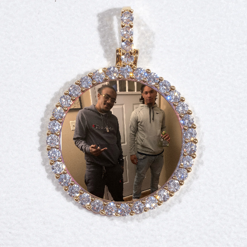 3D CIRCLE CUSTOM PICTURE PENDANT SMALL SIZE