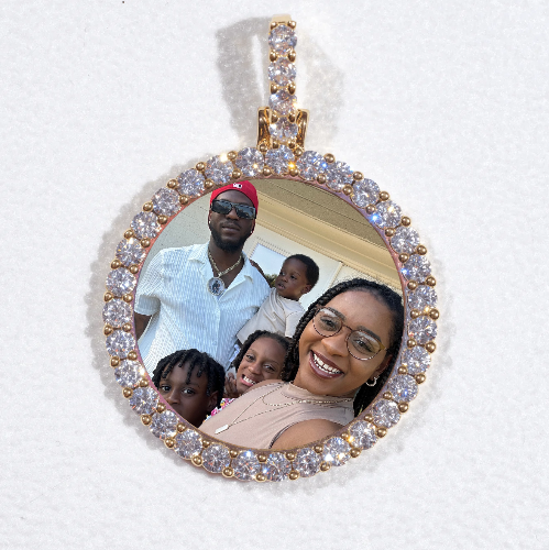 3D CIRCLE CUSTOM PICTURE PENDANT SMALL SIZE