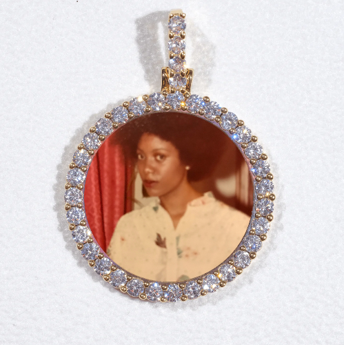 3D CIRCLE CUSTOM PICTURE PENDANT SMALL SIZE