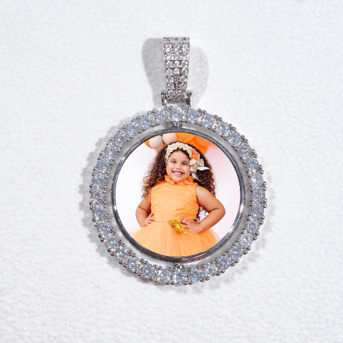 3D Spinning 2-Faced Custom Picture Pendant