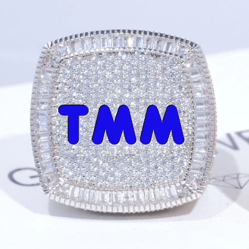 CUSTOM LETTER 3D ICED RING