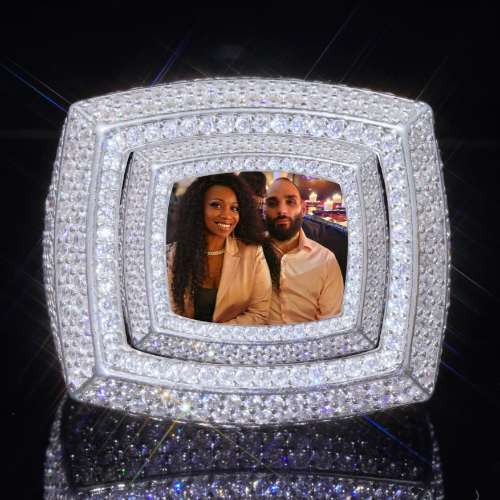 3D CUSTOM PICTURE ICED RING