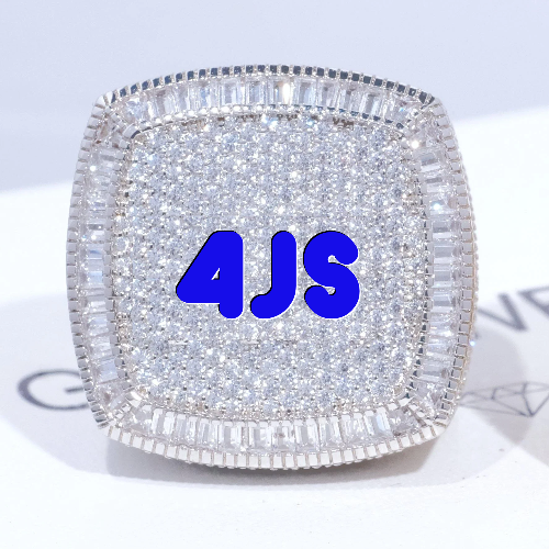 CUSTOM LETTER 3D ICED RING