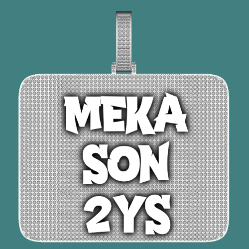 CUSTOM LETTER NECKLACE 3D BIG SQUARE