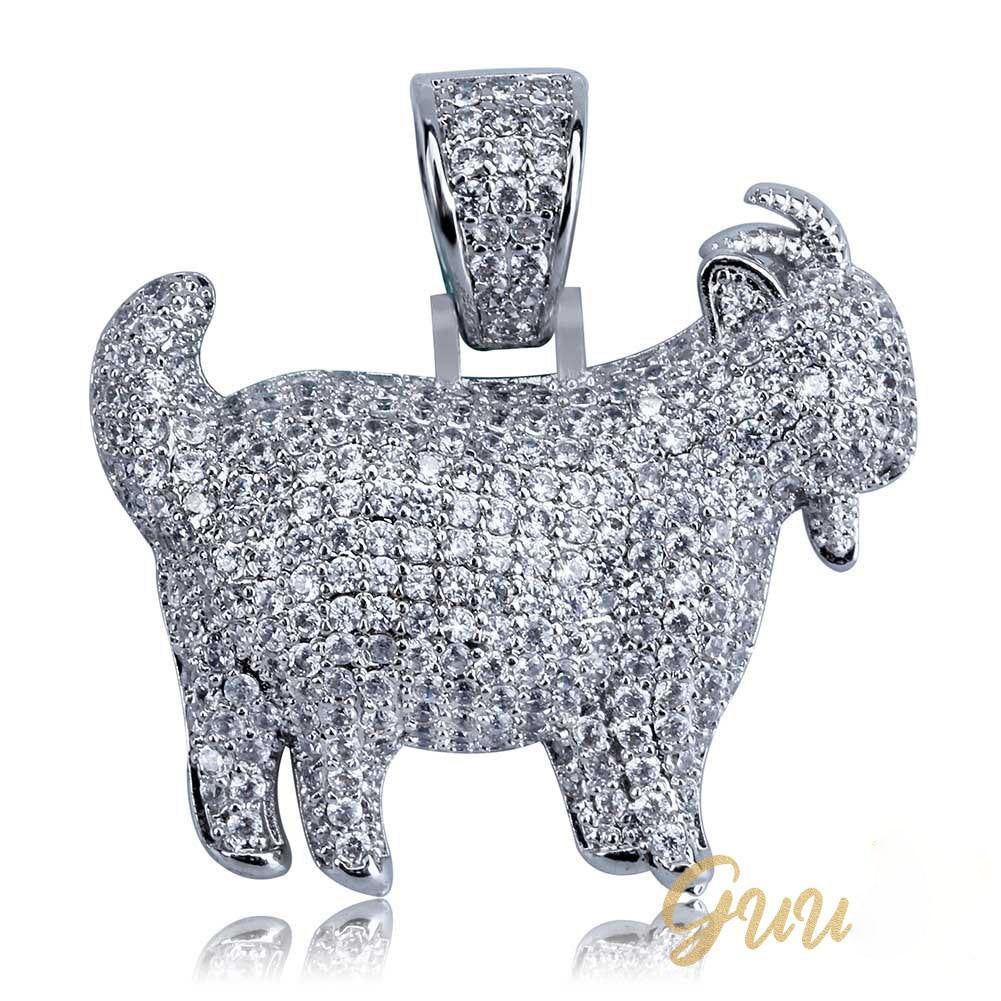 Iced 29mm Goat Iced Necklace