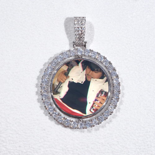 3D Spinning 2-Faced Custom Picture Pendant
