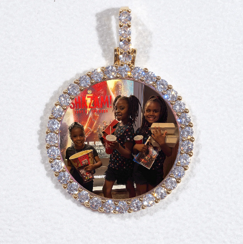 3D CIRCLE CUSTOM PICTURE PENDANT SMALL SIZE