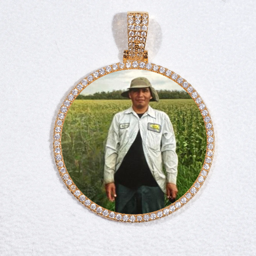 MEDIUM 3D CIRCLE CUSTOM PICTURE PENDANT