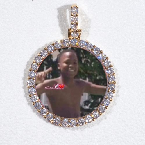 3D CIRCLE CUSTOM PICTURE PENDANT SMALL SIZE