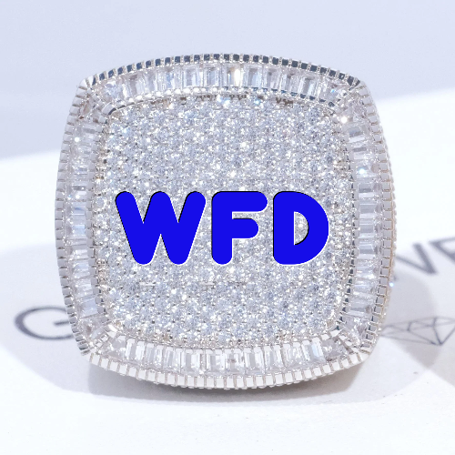 CUSTOM LETTER 3D ICED RING