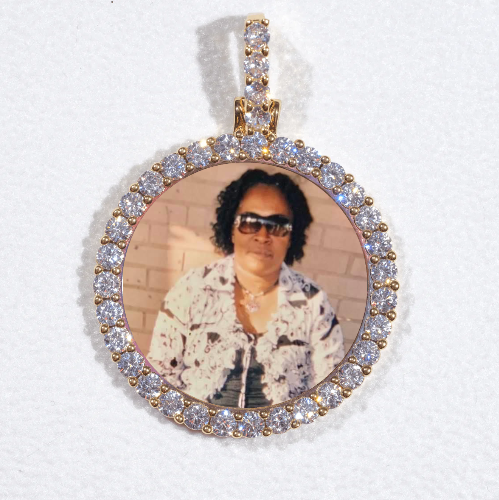 3D CIRCLE CUSTOM PICTURE PENDANT SMALL SIZE