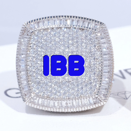 CUSTOM LETTER 3D ICED RING