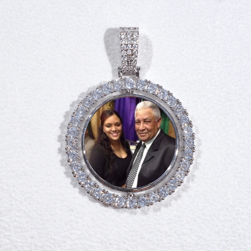 3D Spinning 2-Faced Custom Picture Pendant