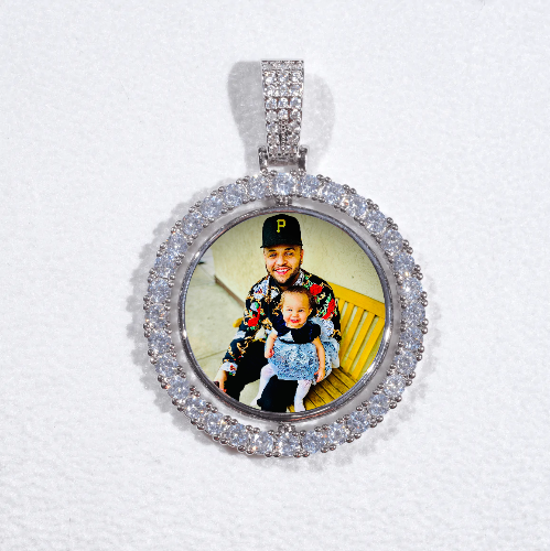 3D Spinning 2-Faced Custom Picture Pendant