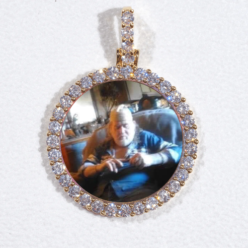 3D CIRCLE CUSTOM PICTURE PENDANT SMALL SIZE