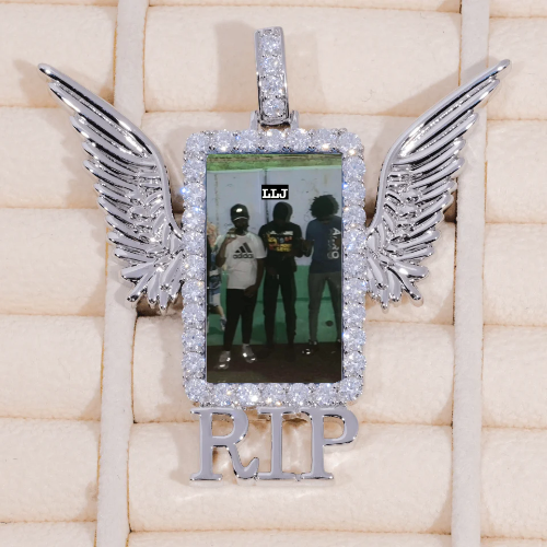 RIP WING 3D CUSTOM PICTURE PENDANT
