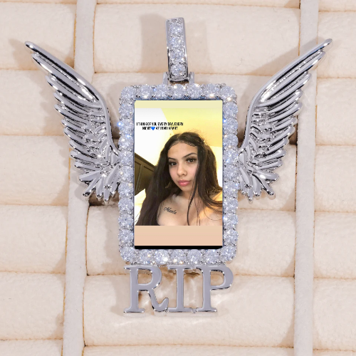 RIP WING 3D CUSTOM PICTURE PENDANT