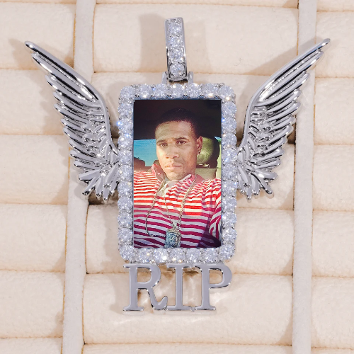 RIP WING 3D CUSTOM PICTURE PENDANT
