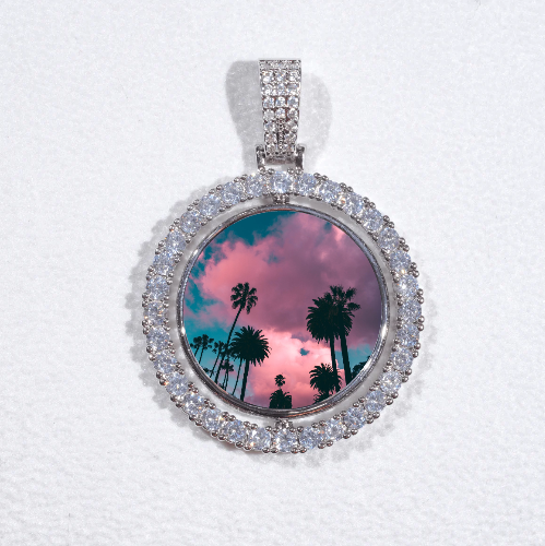 3D Spinning 2-Faced Custom Picture Pendant