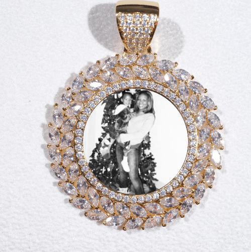 Large 3D Wheat Ear Custom Picture Pendant
