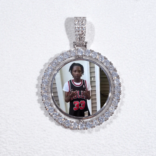 3D Spinning 2-Faced Custom Picture Pendant