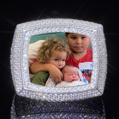3D CUSTOM PICTURE ICED RING