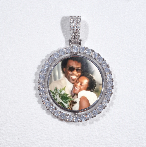 3D Spinning 2-Faced Custom Picture Pendant