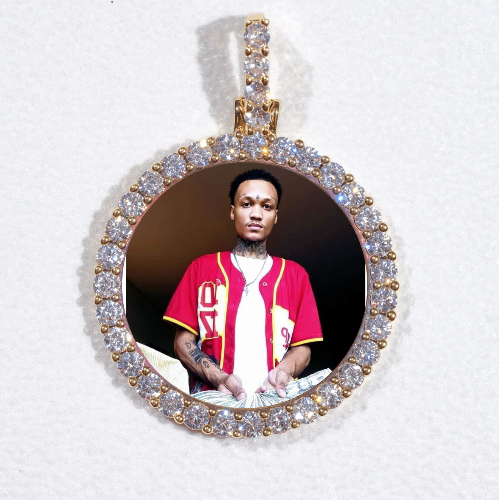 3D CIRCLE CUSTOM PICTURE PENDANT SMALL SIZE