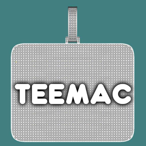 CUSTOM LETTER NECKLACE 3D BIG SQUARE