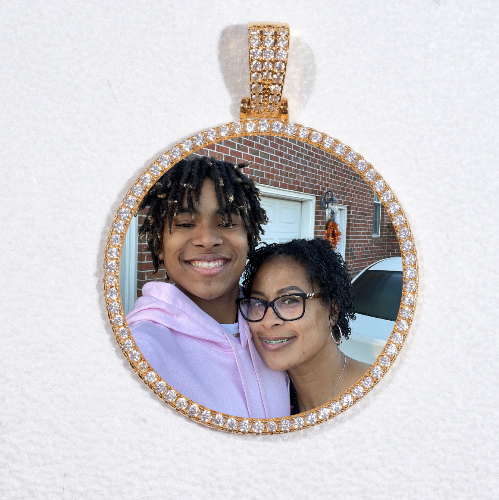 MEDIUM 3D CIRCLE CUSTOM PICTURE PENDANT