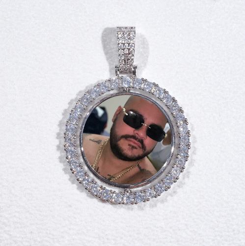3D Spinning 2-Faced Custom Picture Pendant