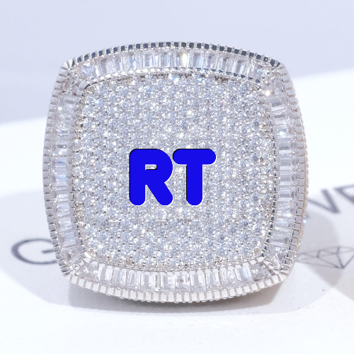 CUSTOM LETTER 3D ICED RING