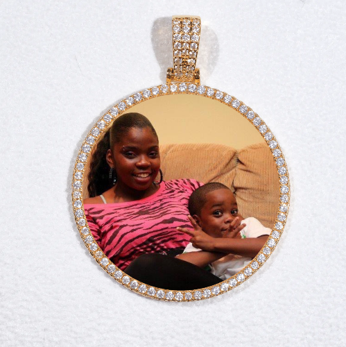 MEDIUM 3D CIRCLE CUSTOM PICTURE PENDANT