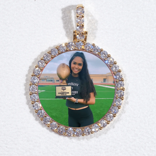 3D CIRCLE CUSTOM PICTURE PENDANT SMALL SIZE