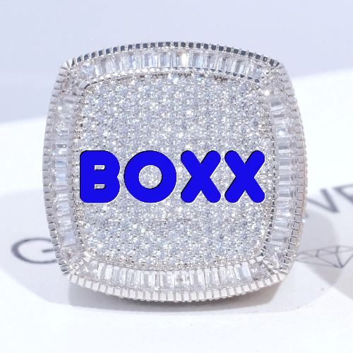 CUSTOM LETTER 3D ICED RING
