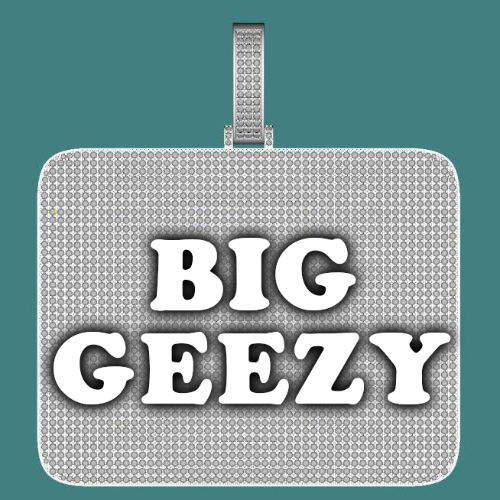 CUSTOM LETTER NECKLACE 3D BIG SQUARE