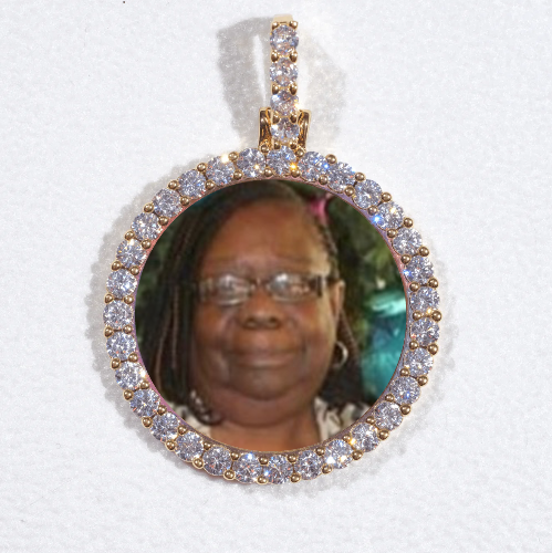 3D CIRCLE CUSTOM PICTURE PENDANT SMALL SIZE