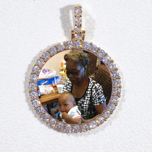 3D CIRCLE CUSTOM PICTURE PENDANT SMALL SIZE