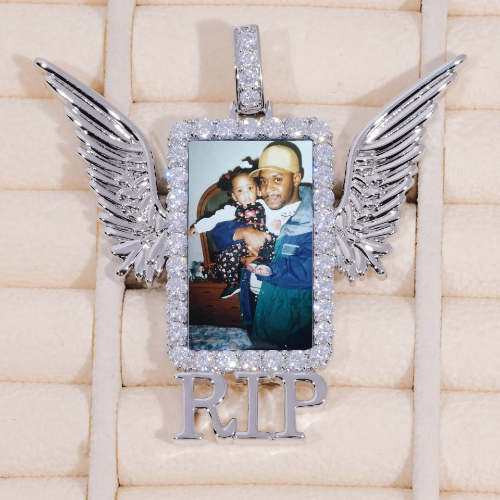 RIP WING 3D CUSTOM PICTURE PENDANT