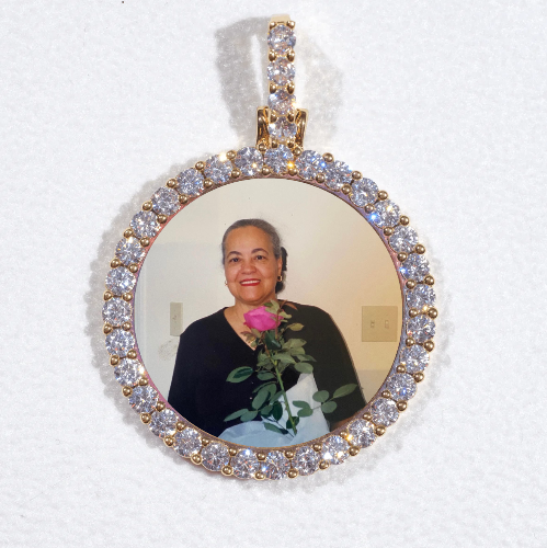 3D CIRCLE CUSTOM PICTURE PENDANT SMALL SIZE