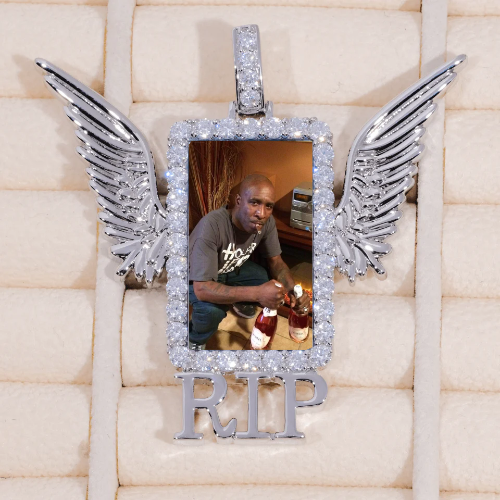 RIP WING 3D CUSTOM PICTURE PENDANT