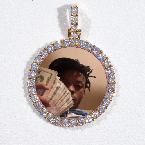 3D CIRCLE CUSTOM PICTURE PENDANT SMALL SIZE