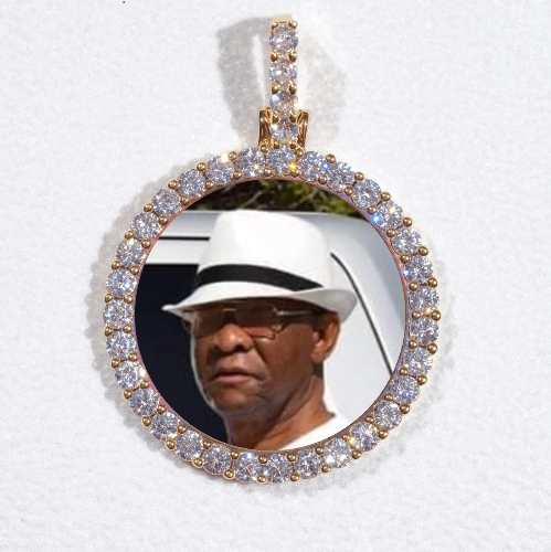 3D CIRCLE CUSTOM PICTURE PENDANT SMALL SIZE