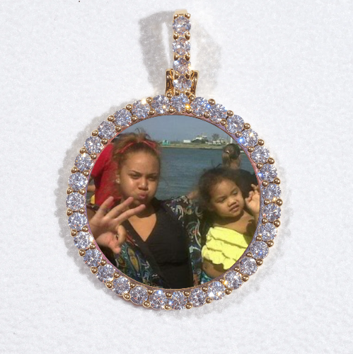 3D CIRCLE CUSTOM PICTURE PENDANT SMALL SIZE