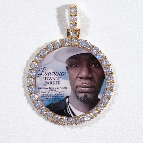3D CIRCLE CUSTOM PICTURE PENDANT SMALL SIZE