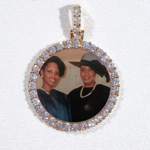 3D CIRCLE CUSTOM PICTURE PENDANT SMALL SIZE