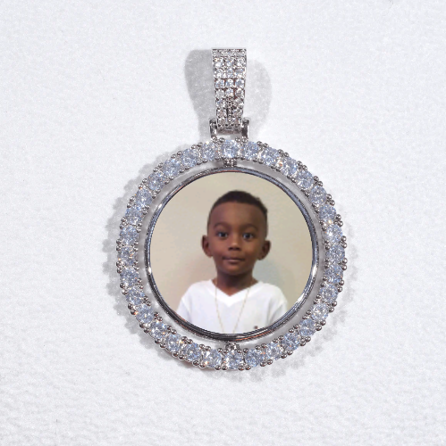3D Spinning 2-Faced Custom Picture Pendant