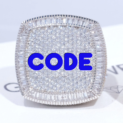 CUSTOM LETTER 3D ICED RING