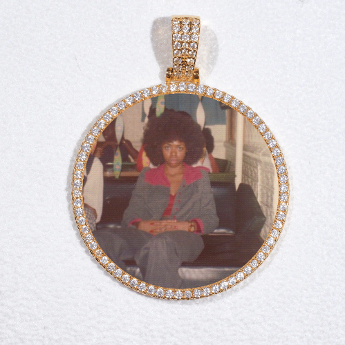 MEDIUM 3D CIRCLE CUSTOM PICTURE PENDANT